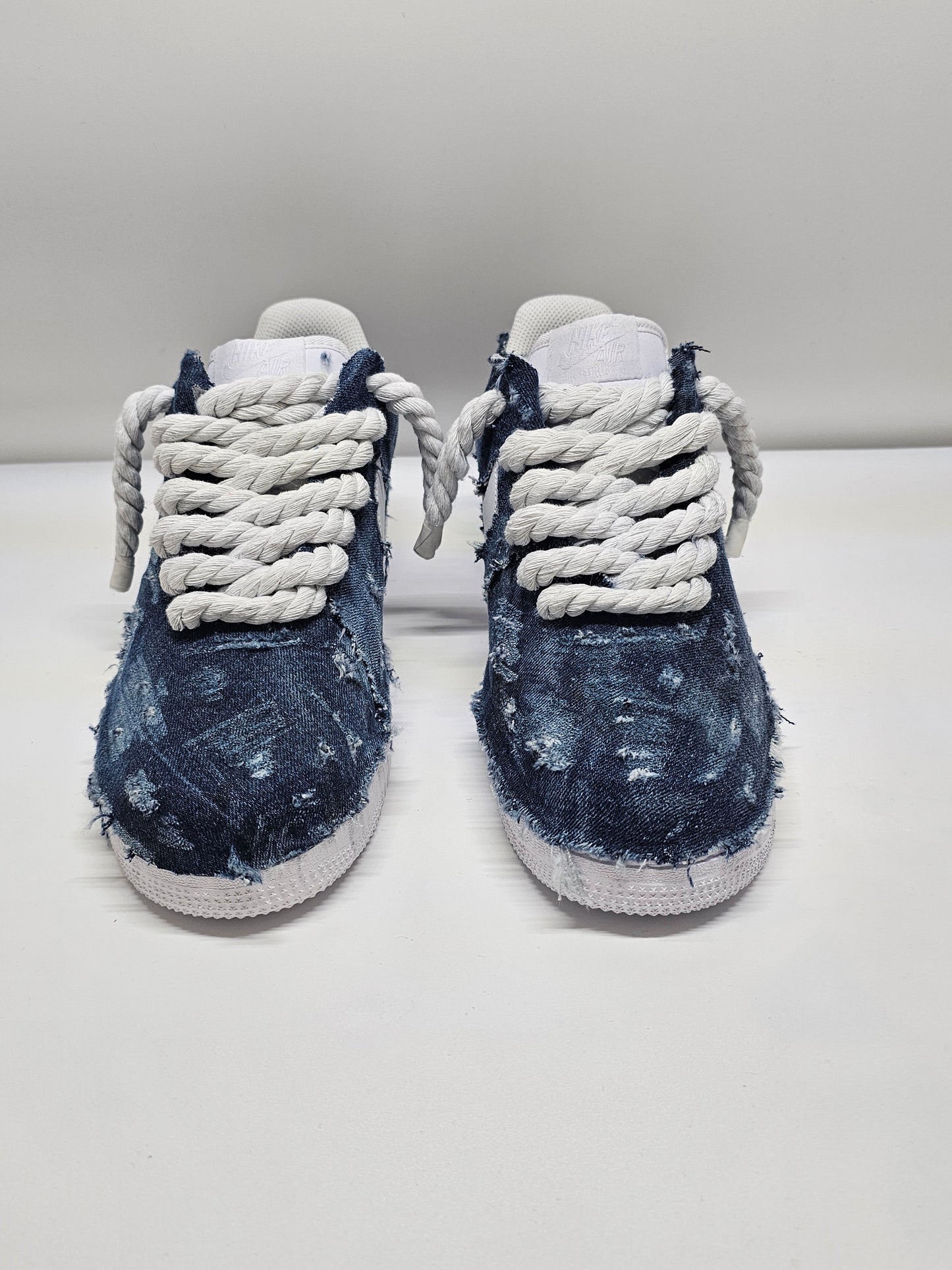 Air force custom denim rope laces