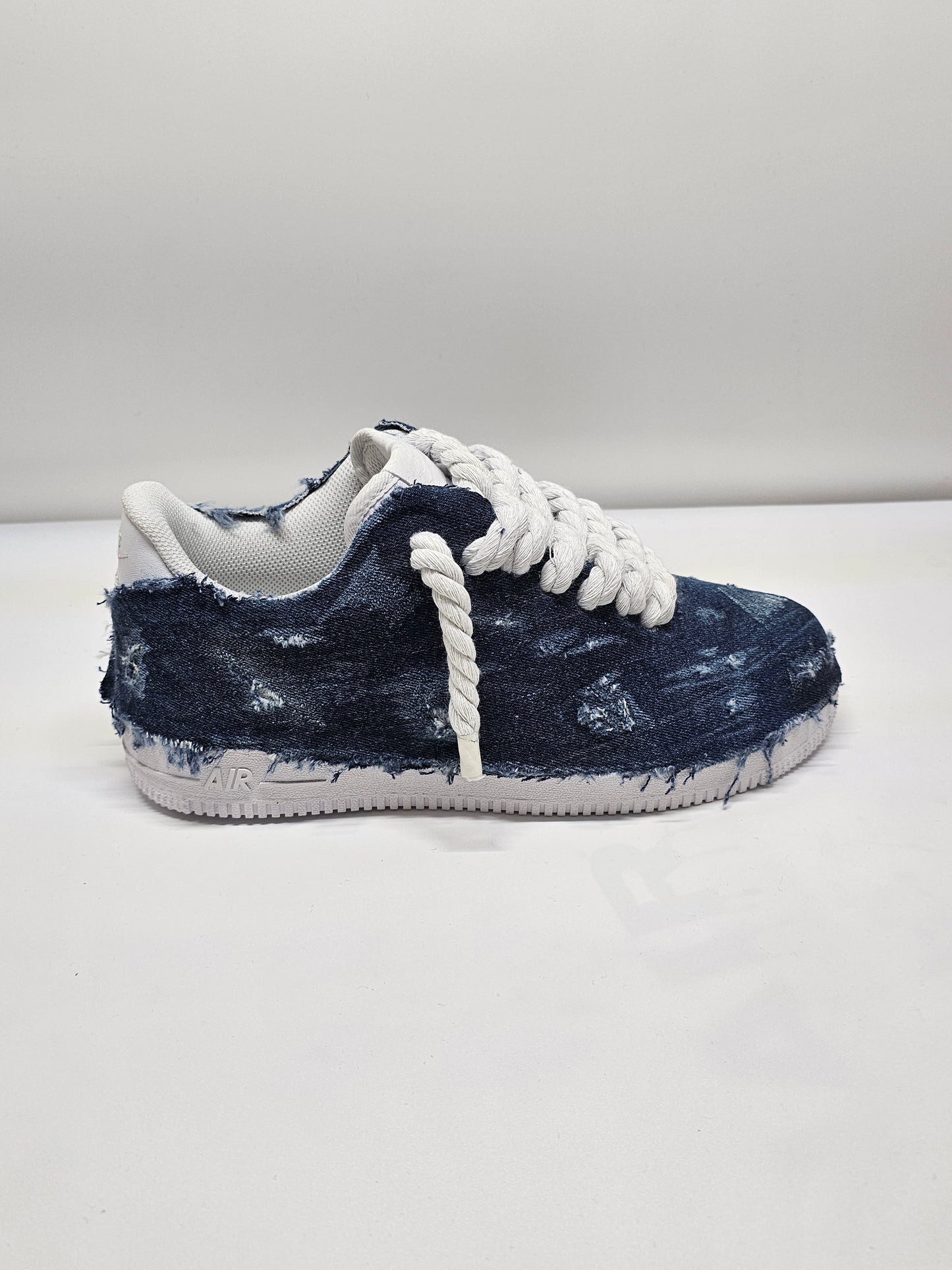 Air force custom denim rope laces