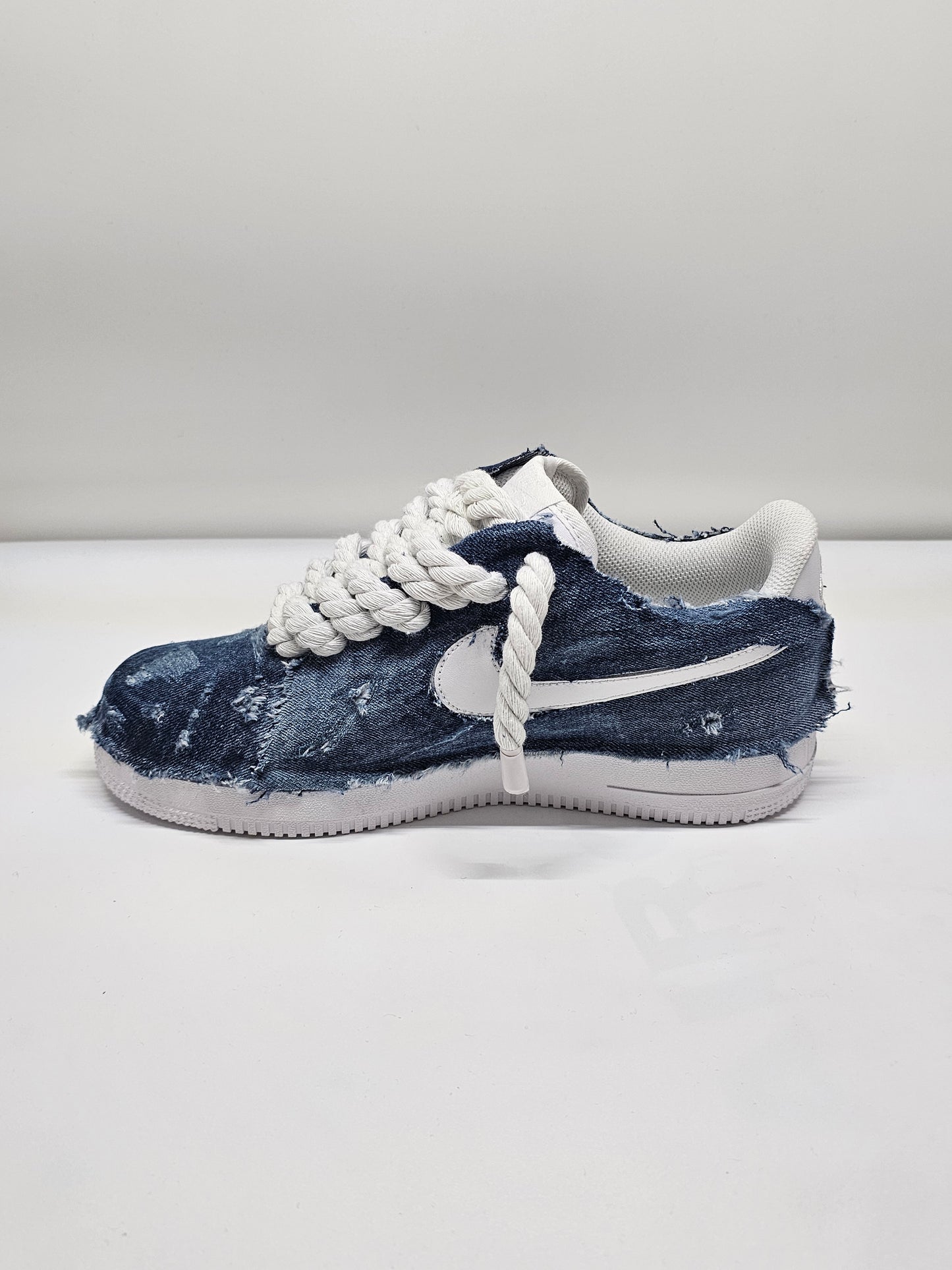 Air force custom denim rope laces