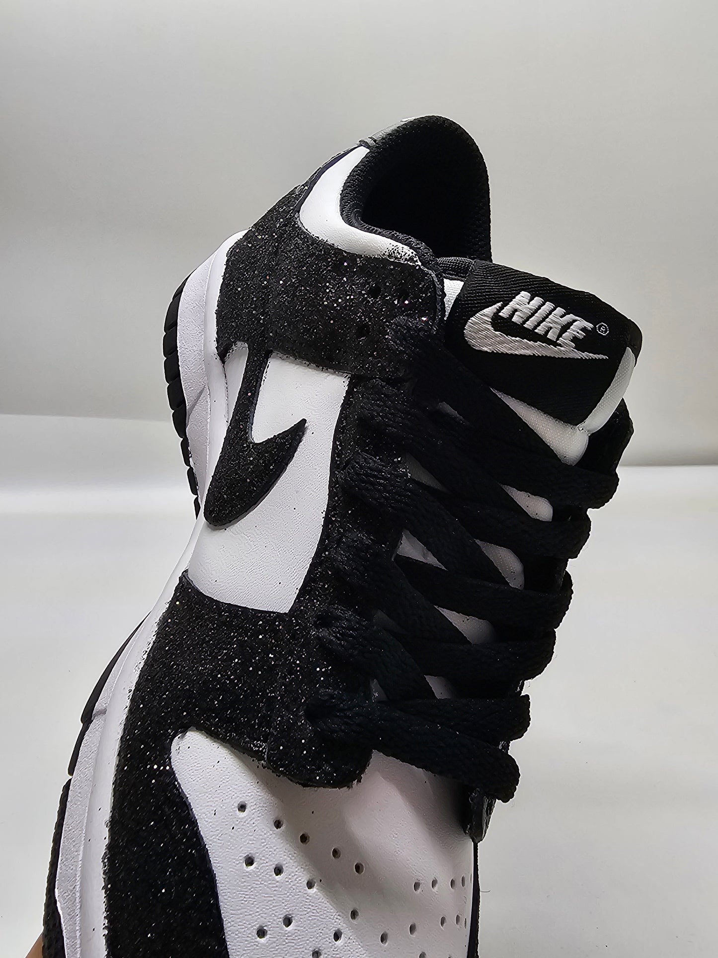 Nike Dunk panda custom glitter