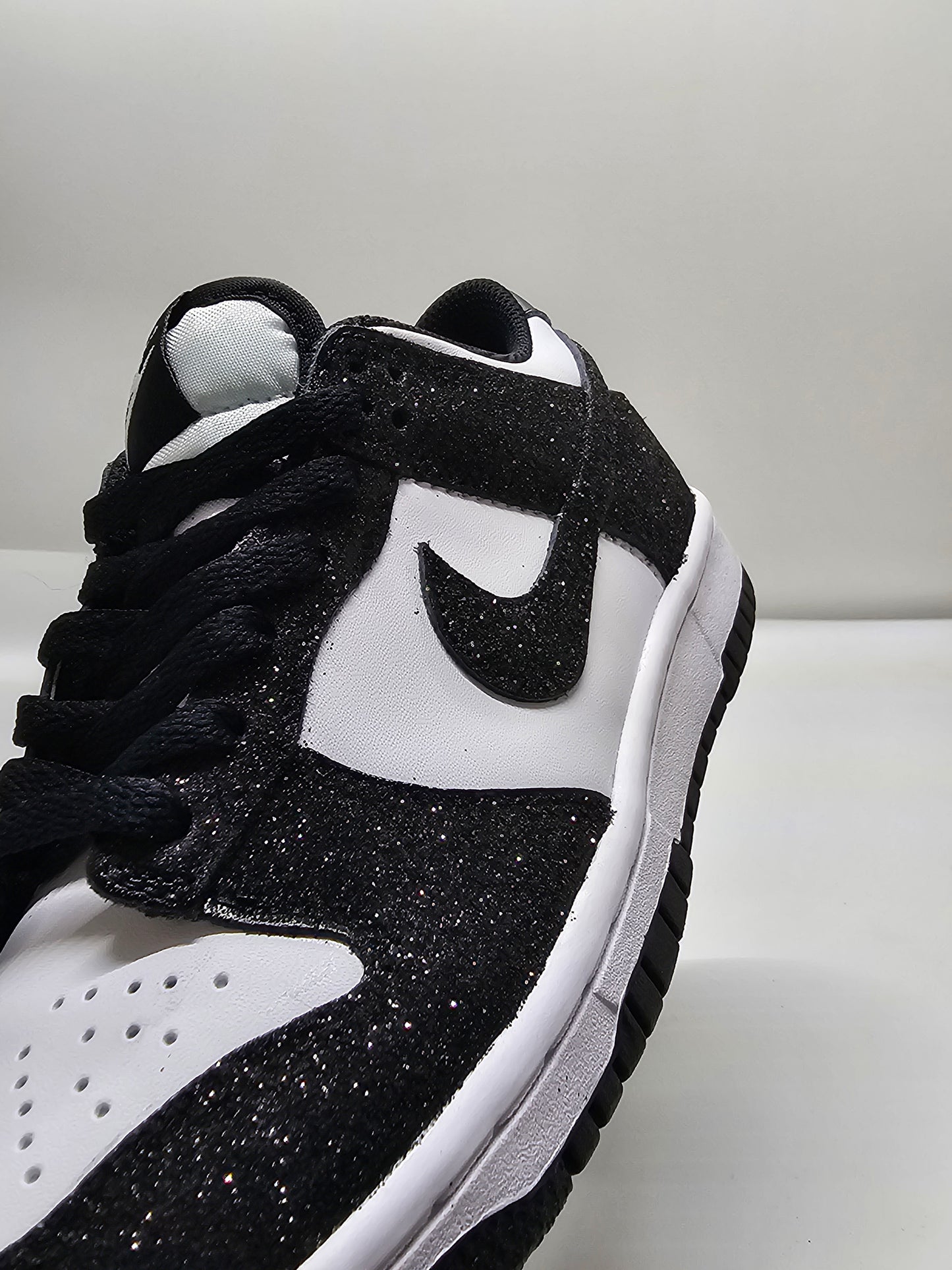 Nike Dunk panda custom glitter