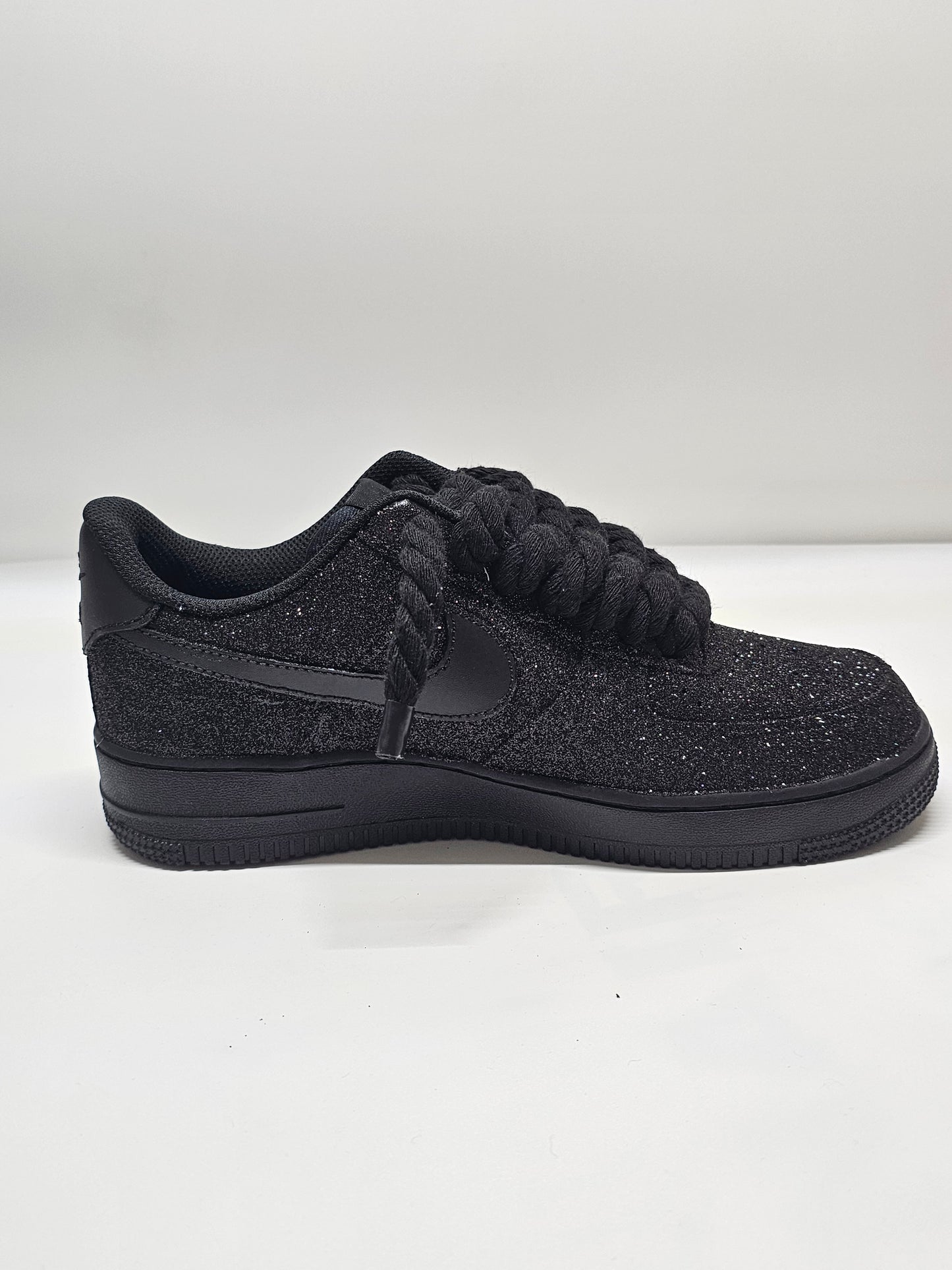 Air force custom diamond glitter black