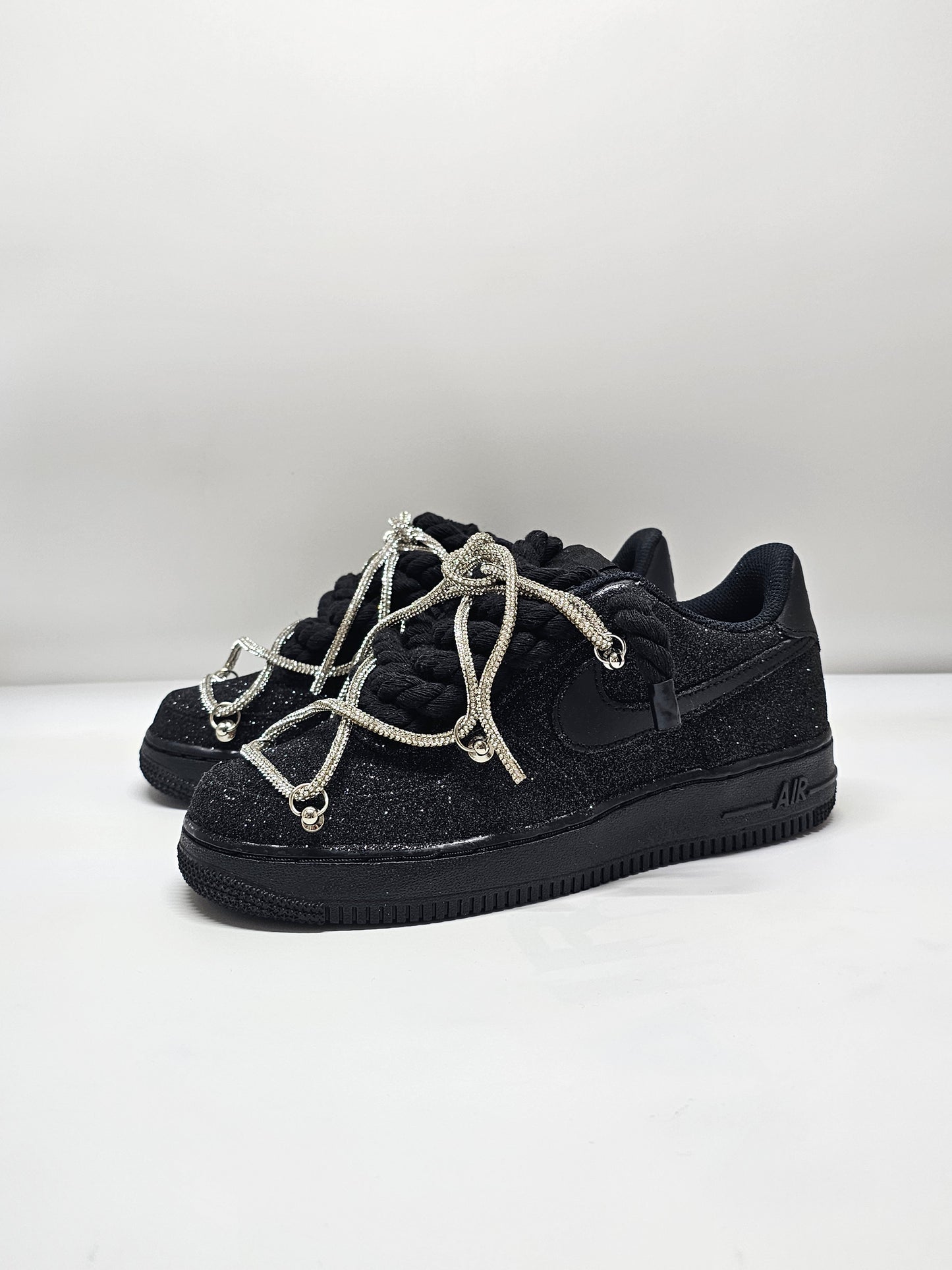 Air force custom glitter/stras black
