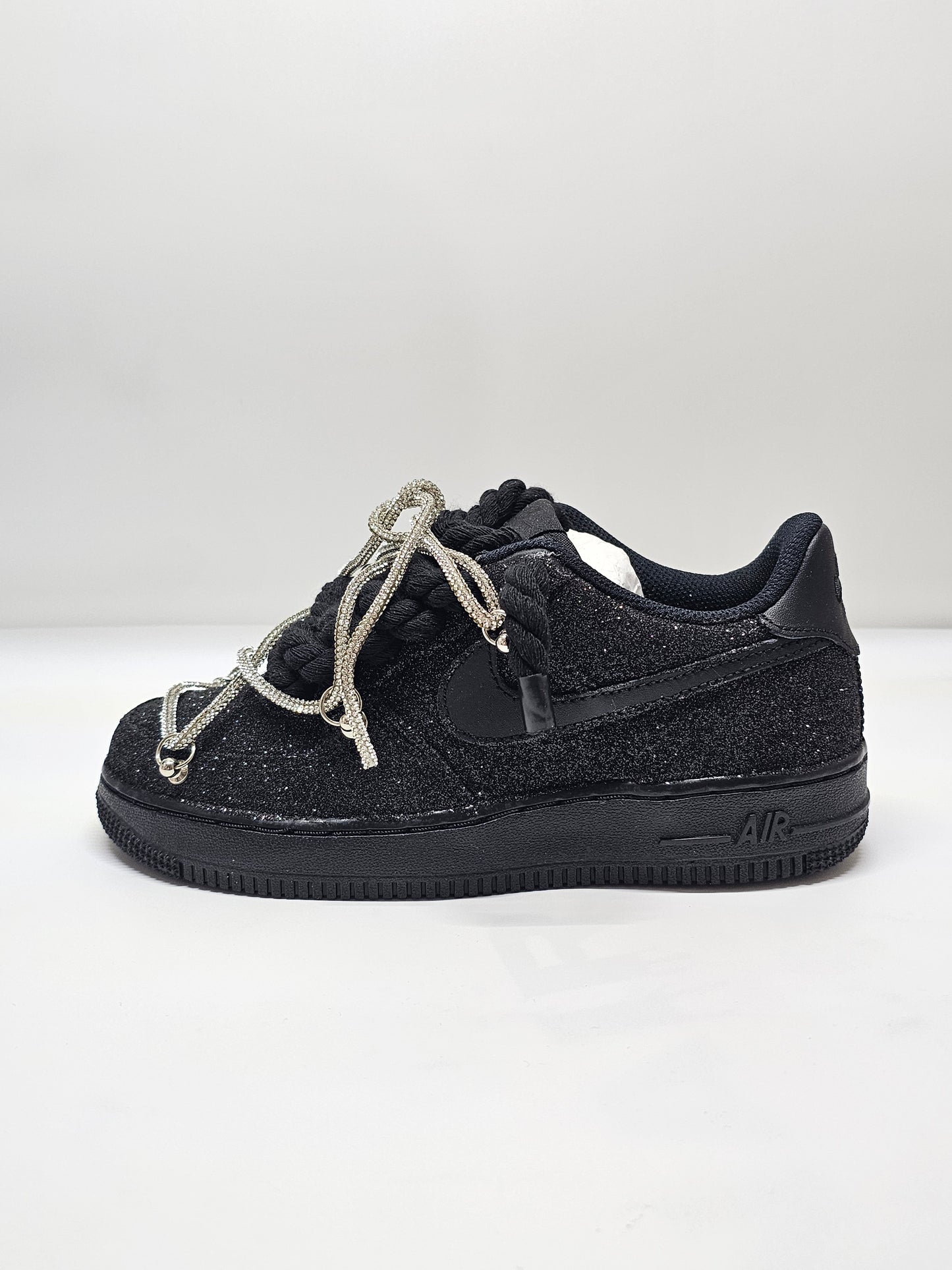 Air force custom glitter/stras black