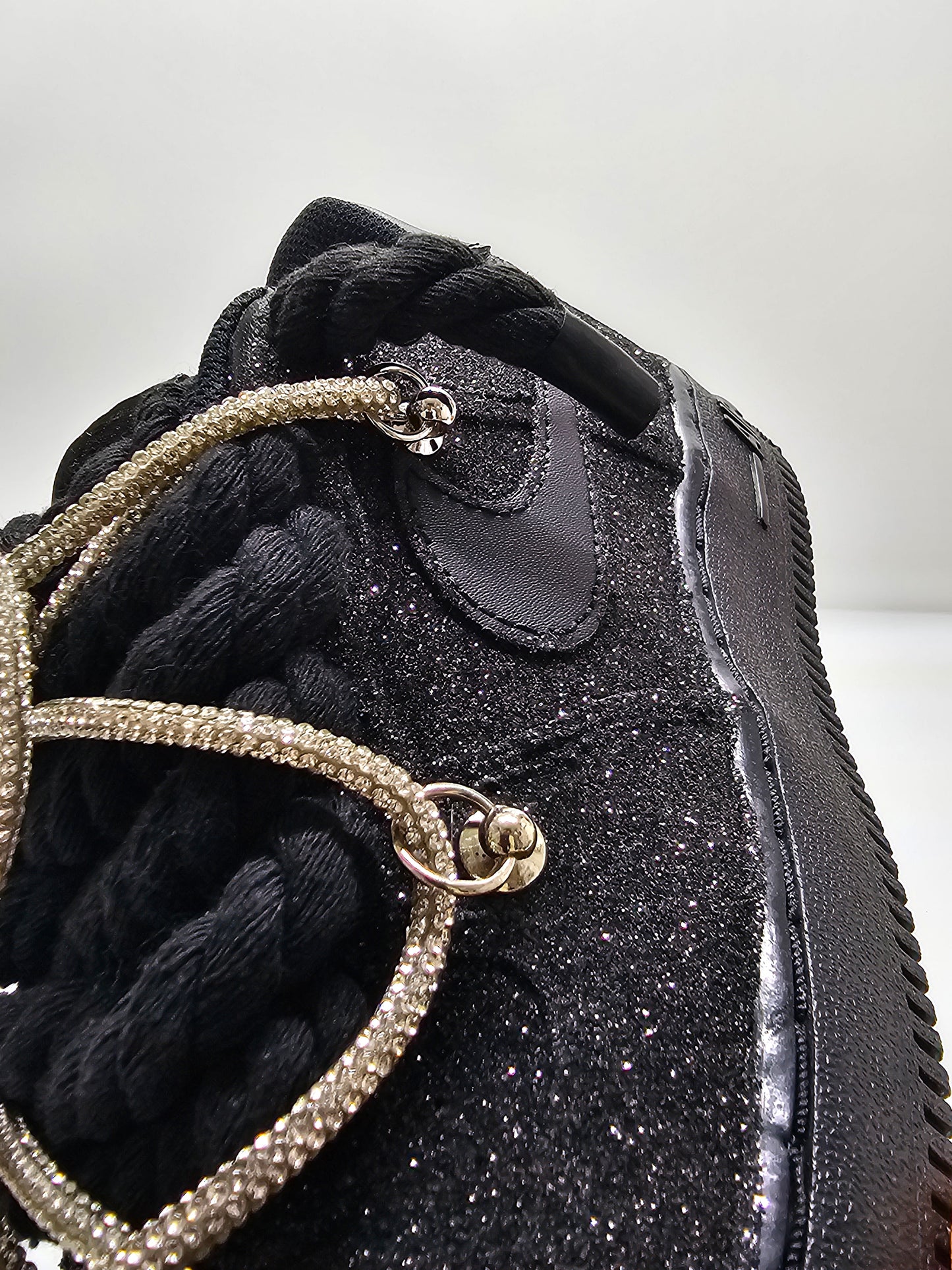 Air force custom glitter/stras black