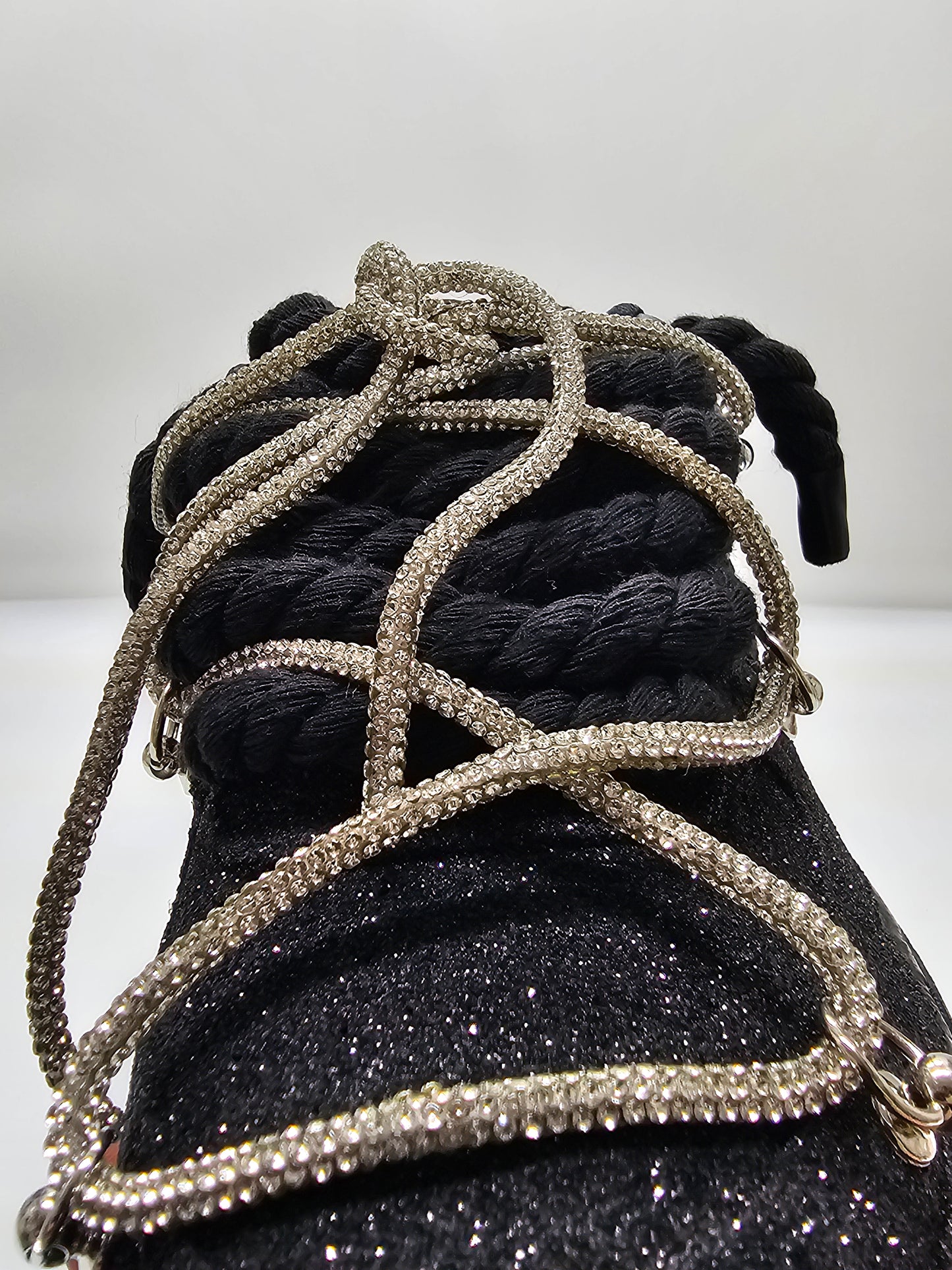 Air force custom glitter/stras black