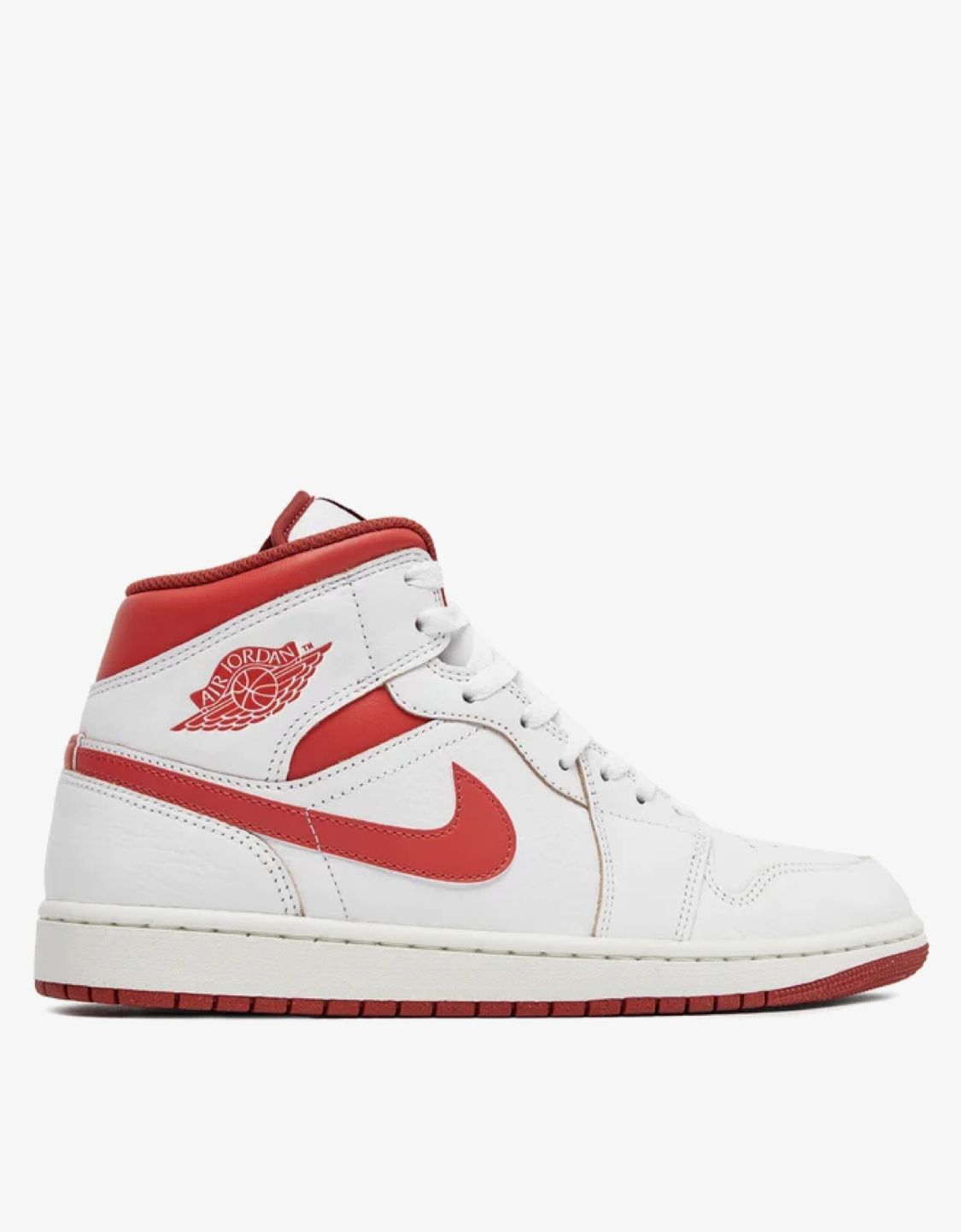 Jordan 1 mid white/lobster