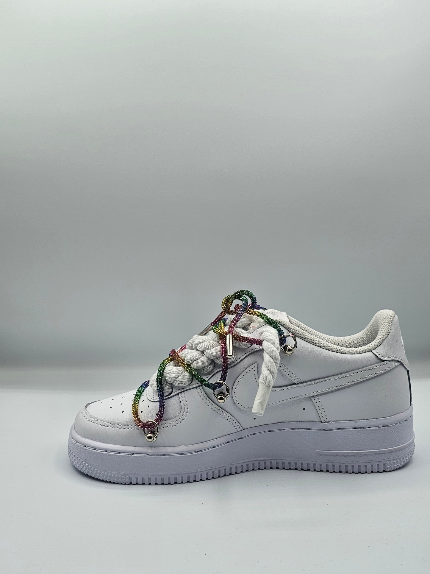 Air force rope laces stras arcobaleno