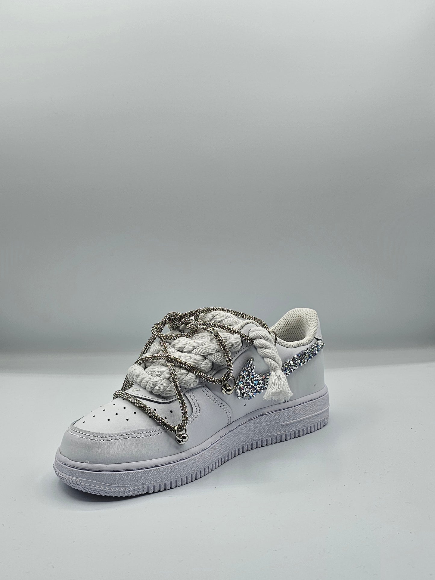 Air force custom rope laces diamond