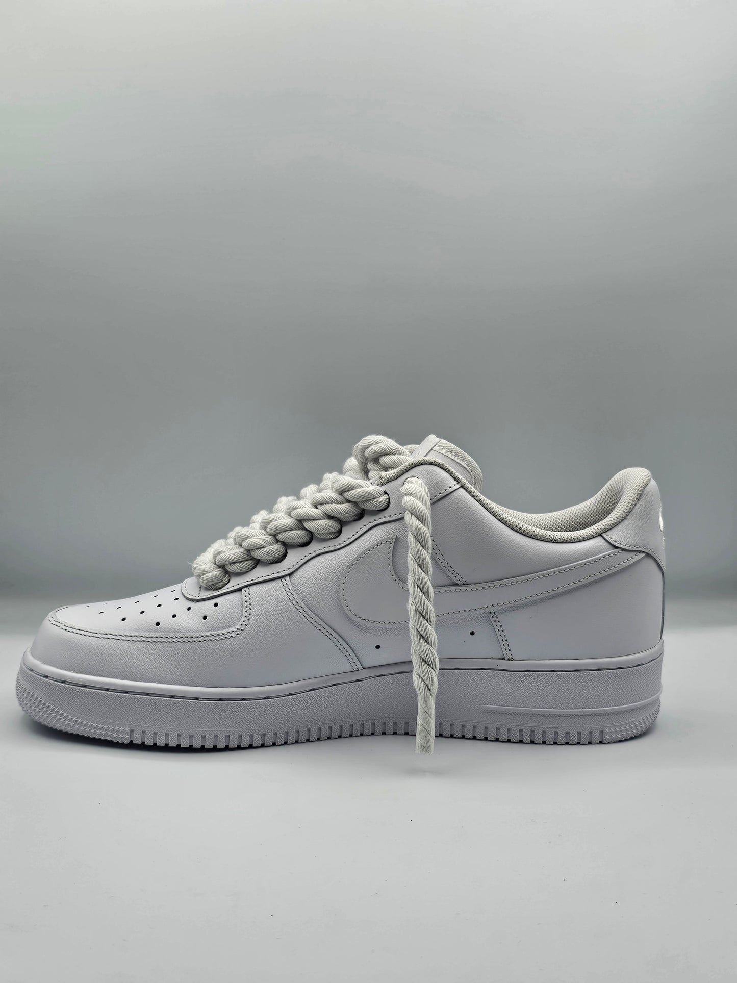 Air force rope laces white