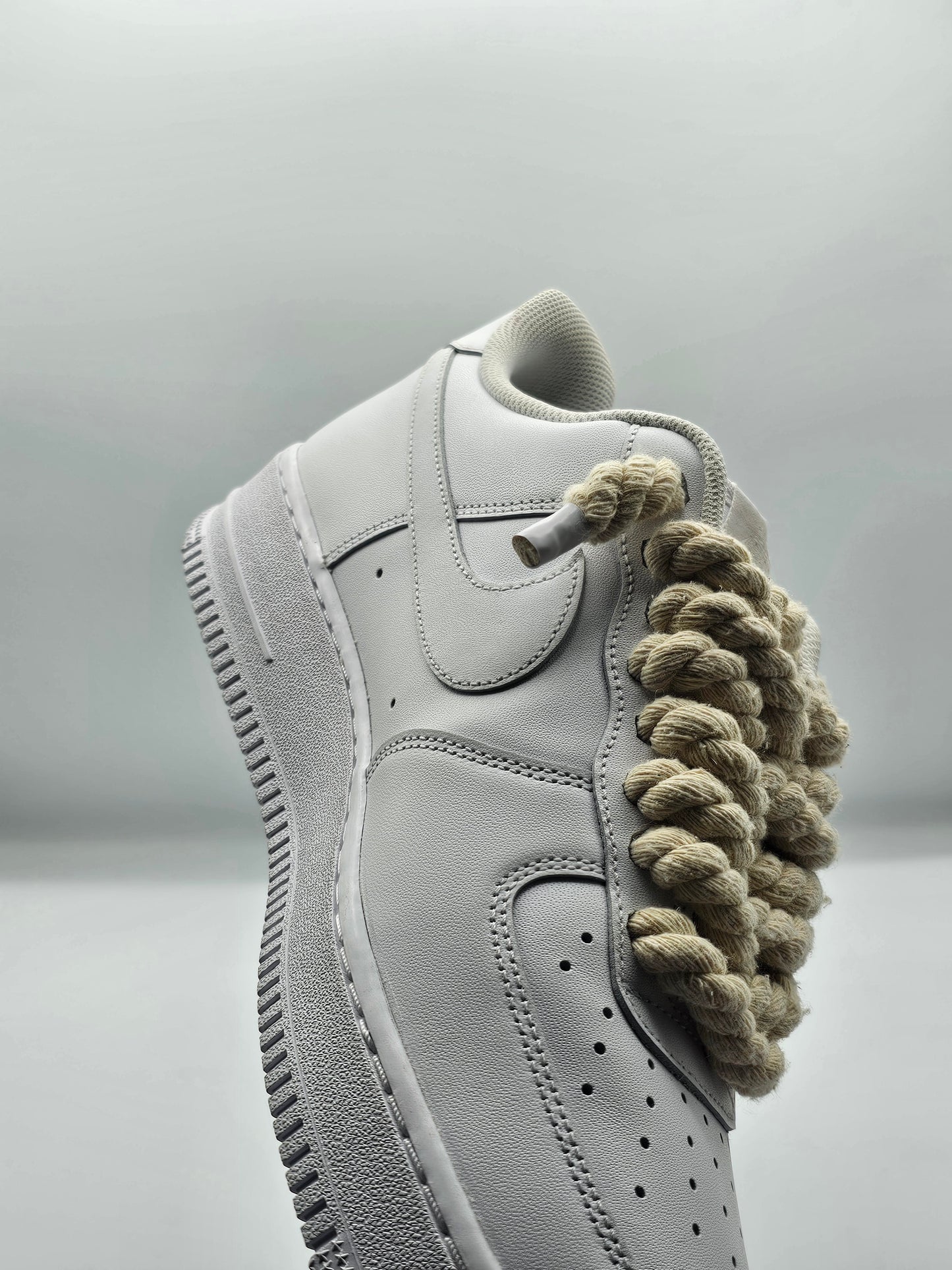 Air force rope laces beige