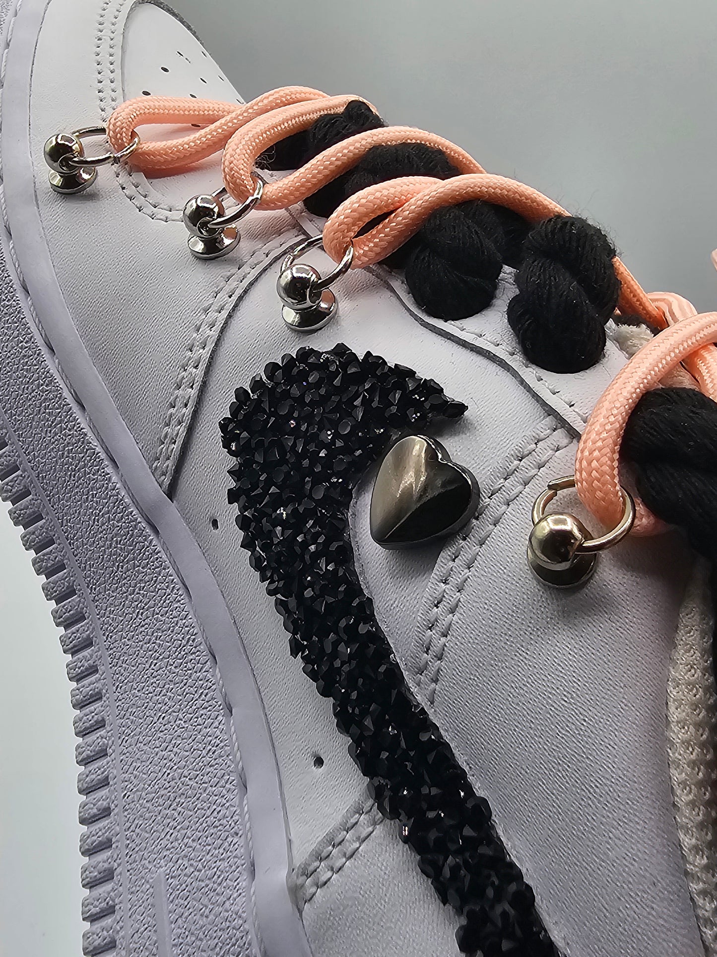 Air force custom rope laces diamond