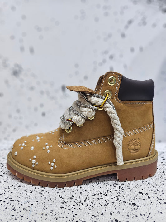 Timberland rope laces perlage