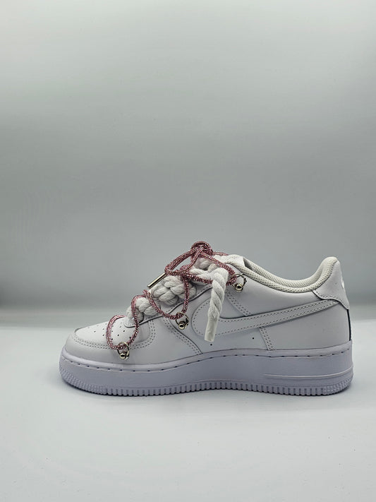 Air force rope laces stras rosa