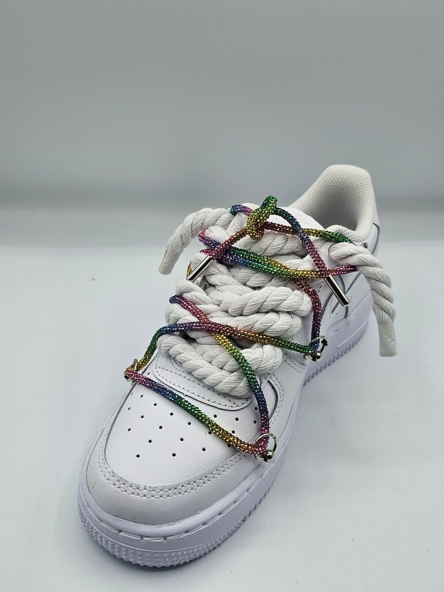 Air force rope laces stras arcobaleno
