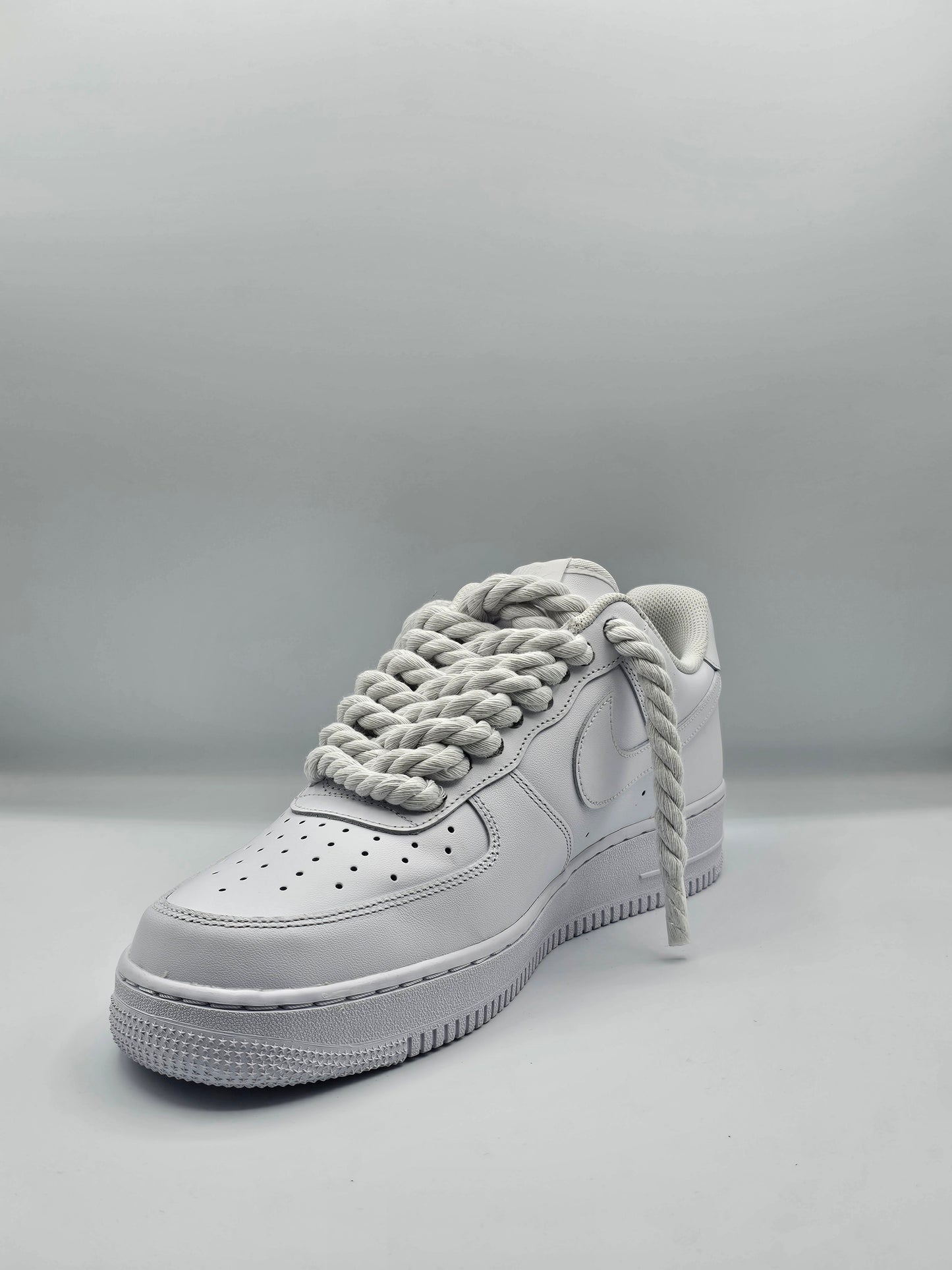 Air force rope laces white