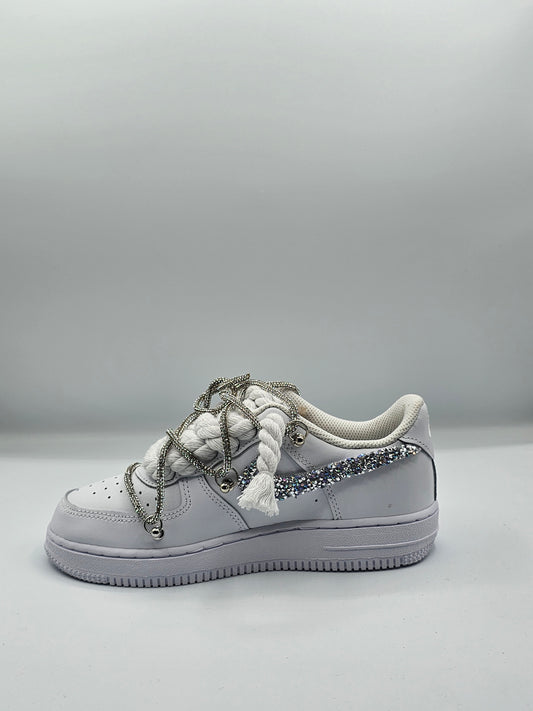 Air force custom rope laces diamond