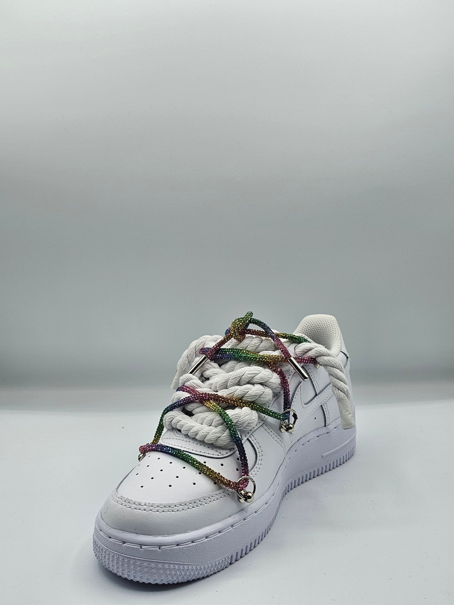 Air force rope laces stras arcobaleno