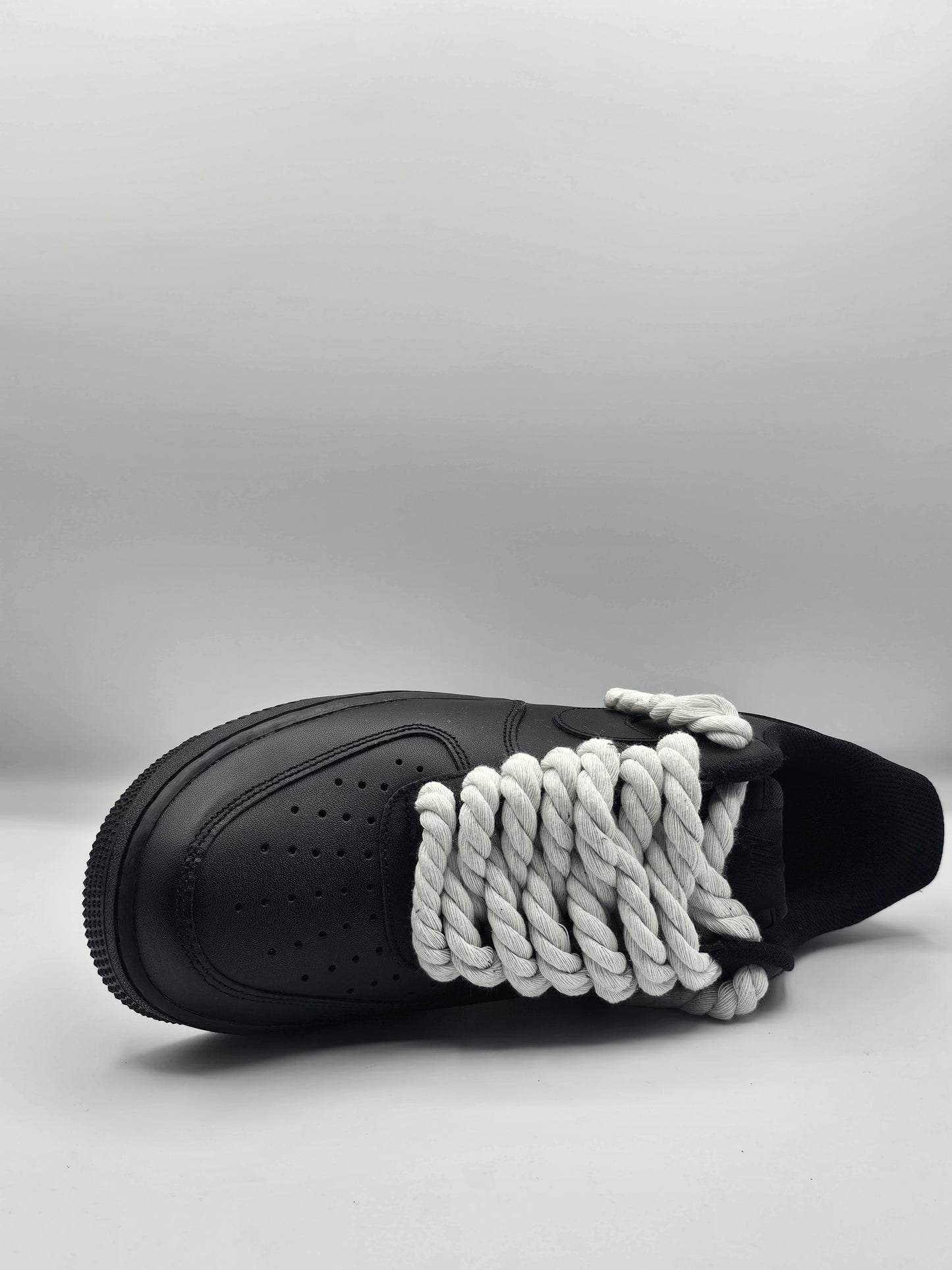 Air force rope laces in white