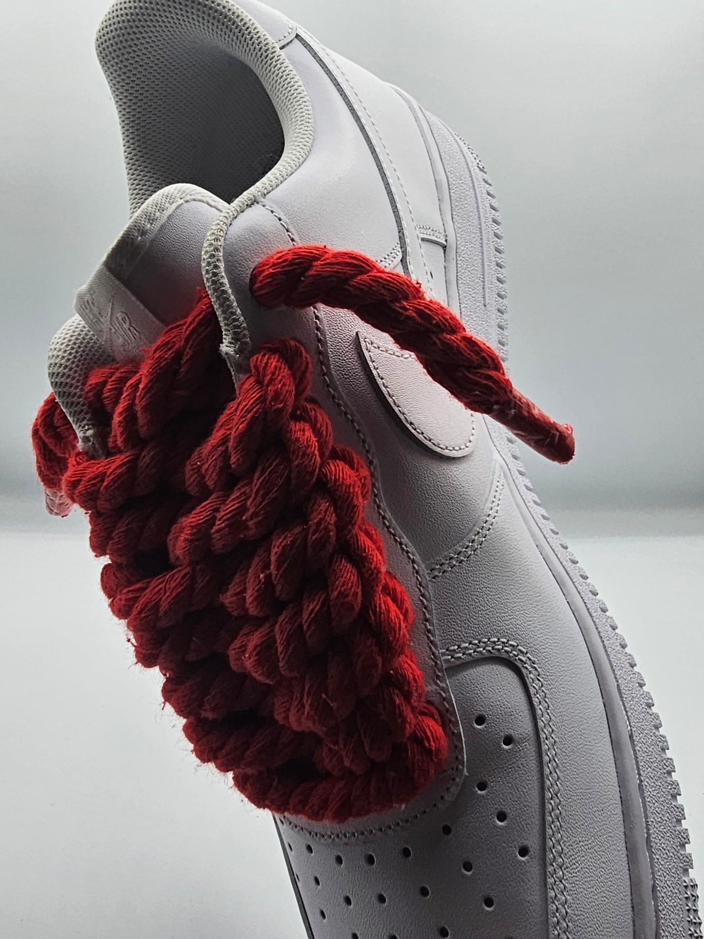 Air force rope laces rosso