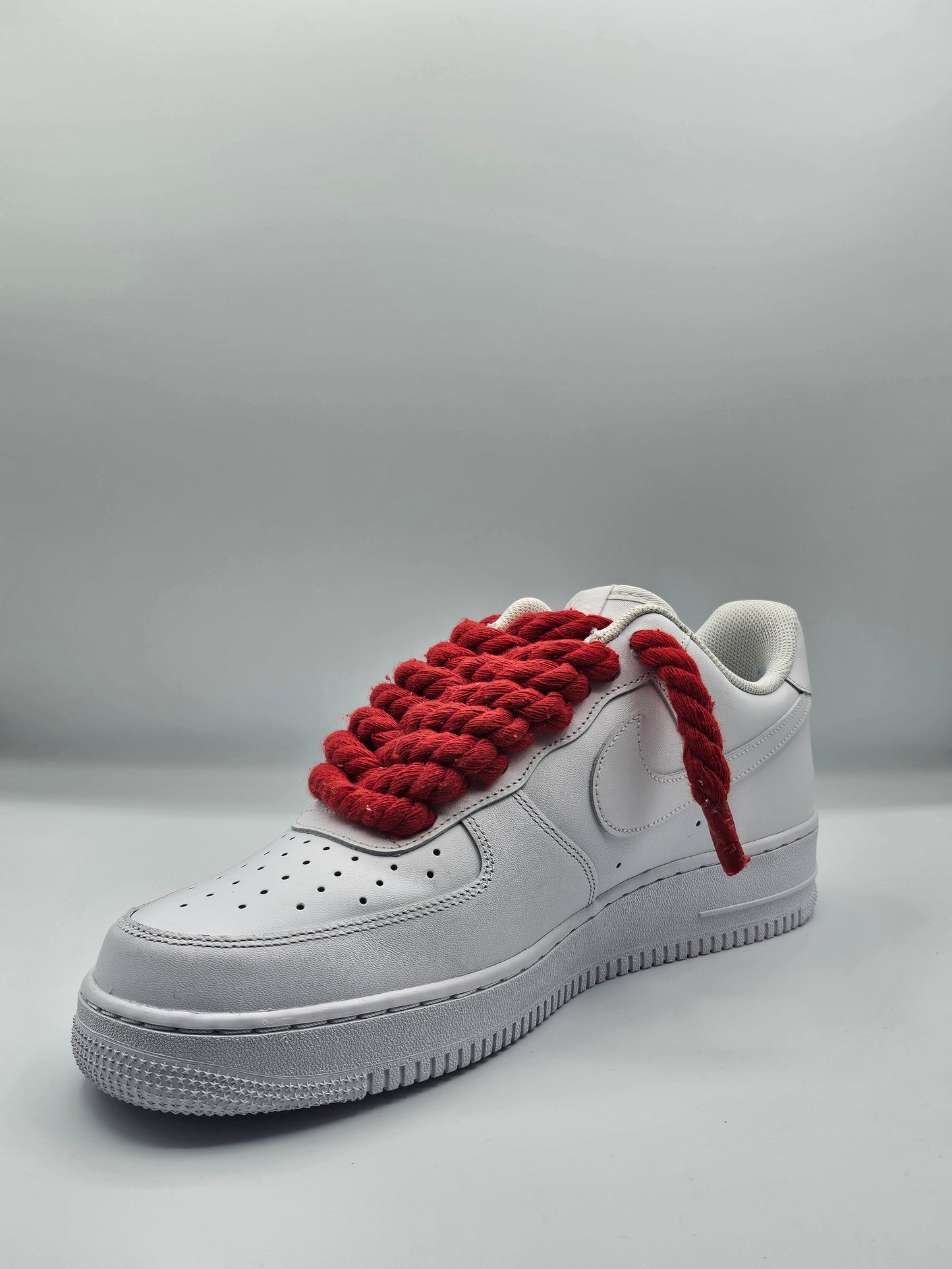Air force rope laces rosso