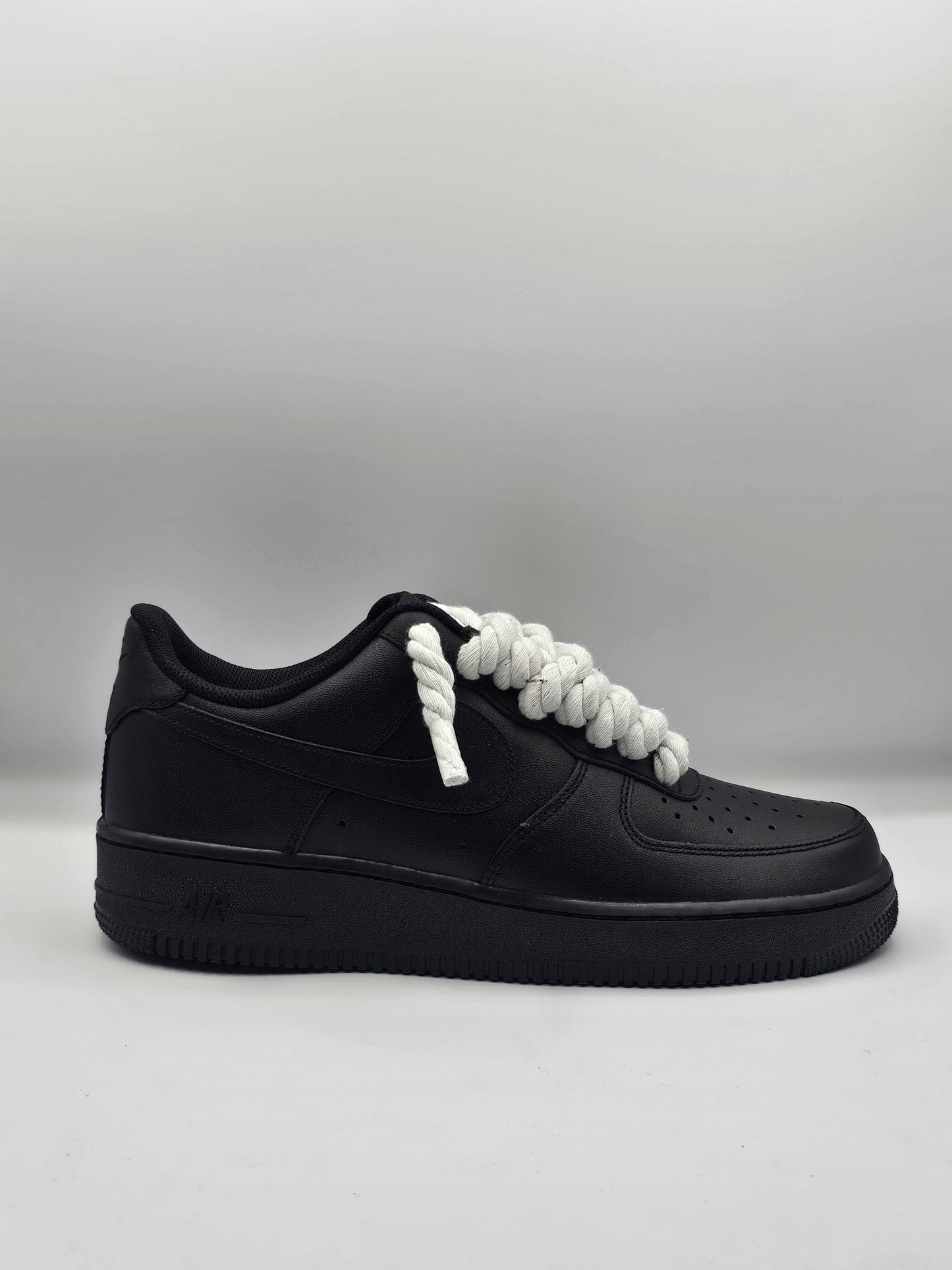 Air force rope laces in white