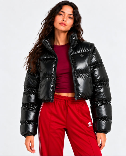 Adidas giubbino cropped donna