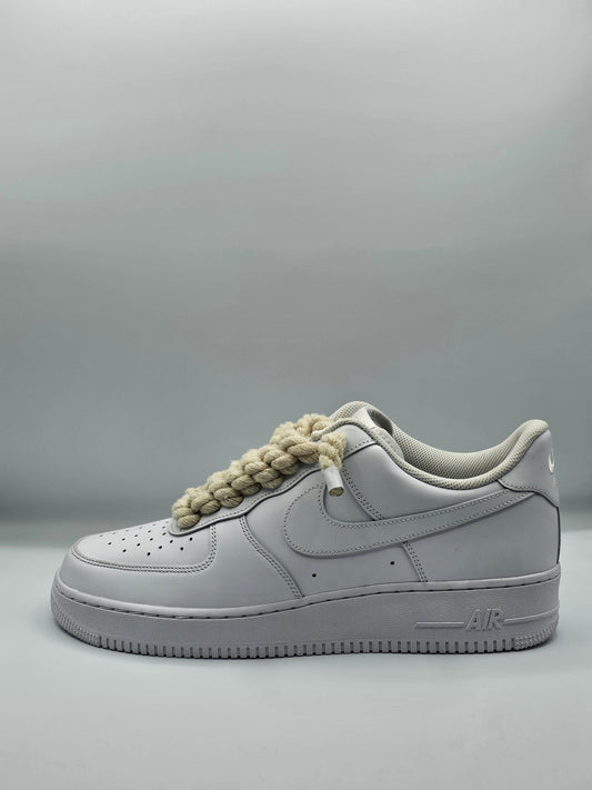Air force rope laces beige