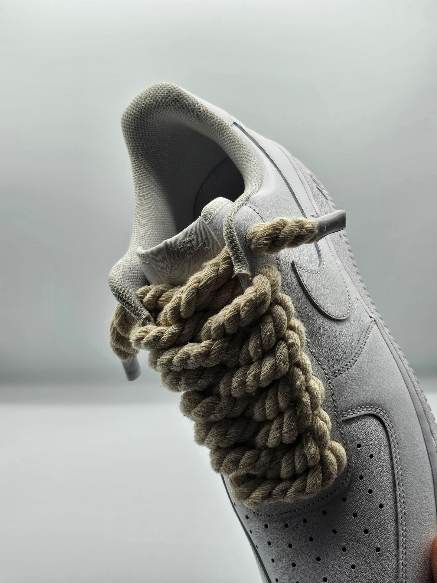 Air force rope laces beige