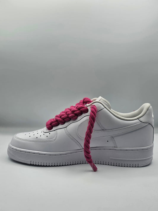 Air force rope laces magenta
