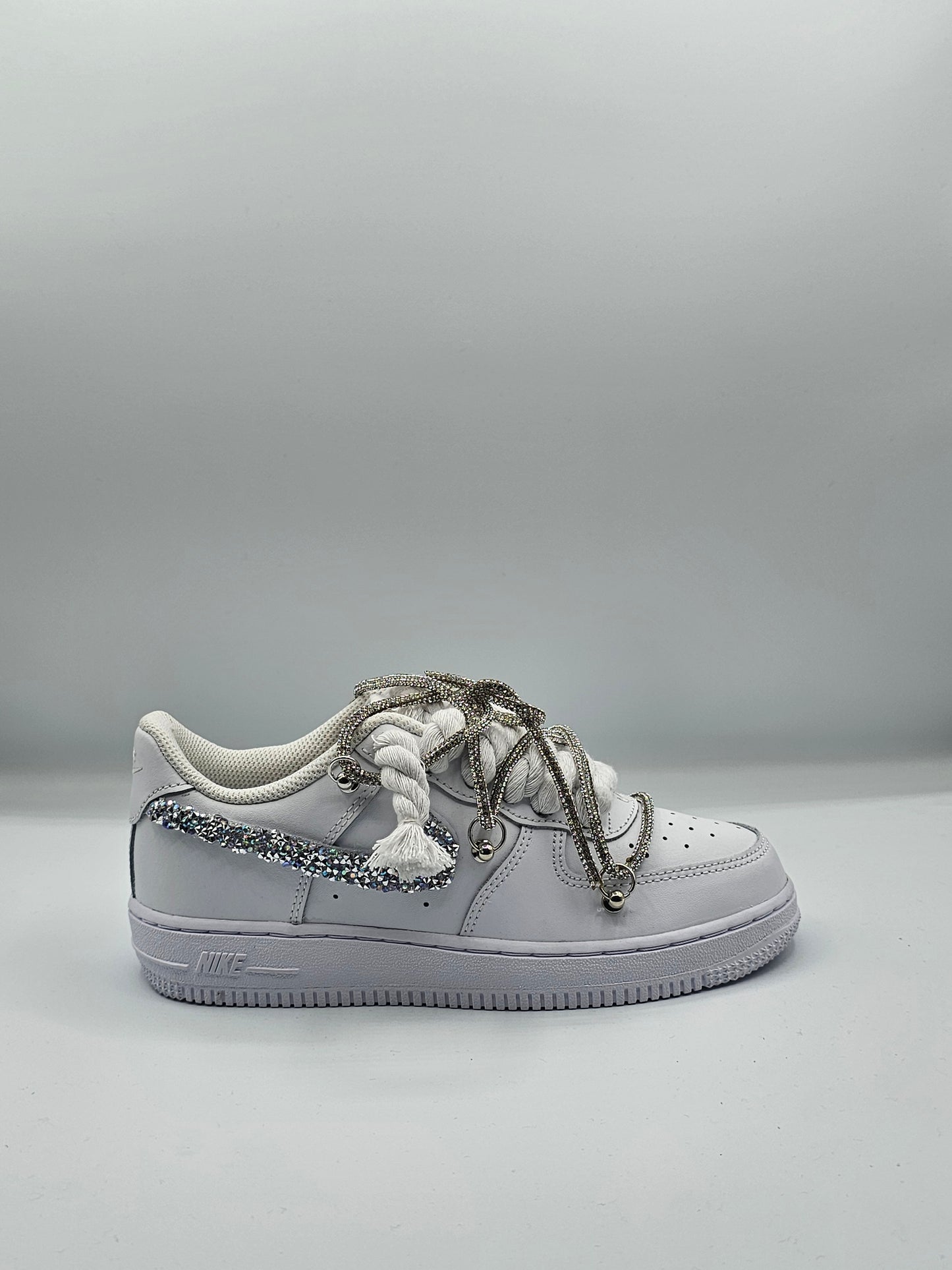 Air force custom rope laces diamond