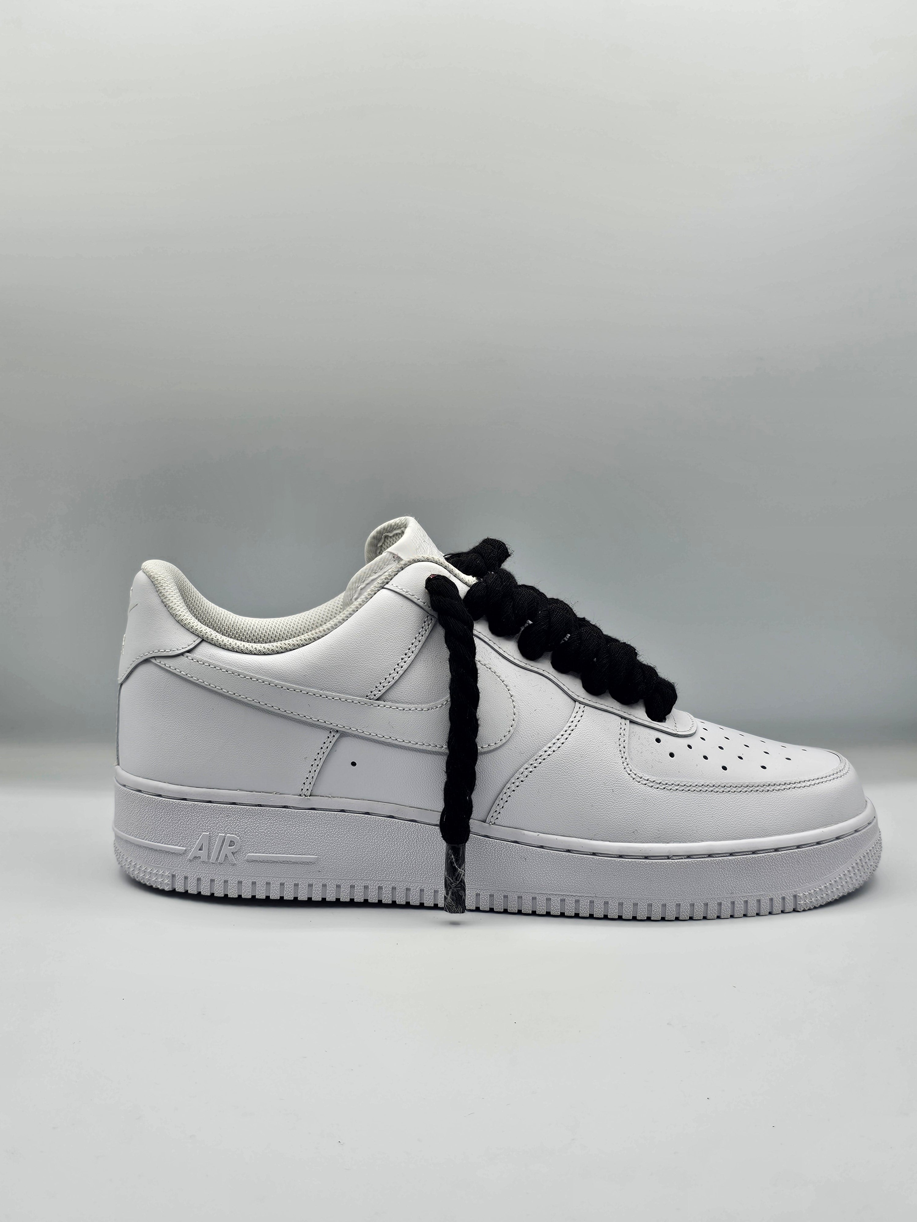 Air force 1 black laces online