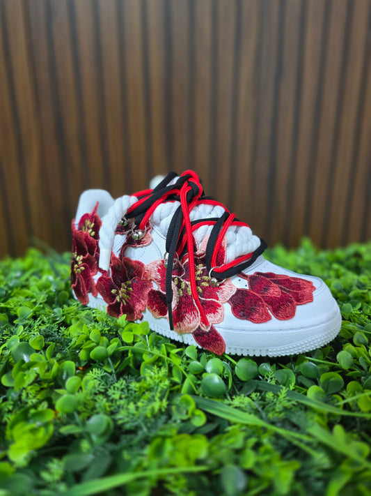 Air force rope laces rosè