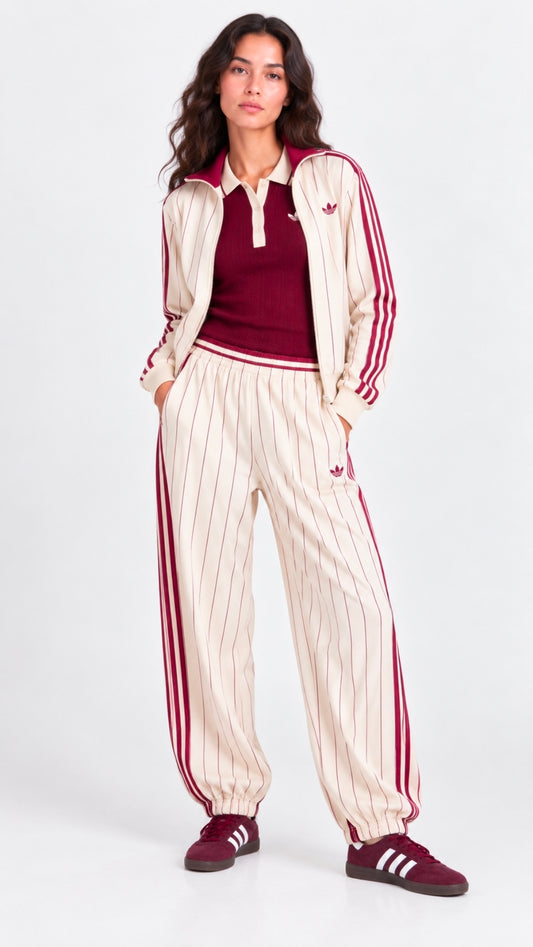 Tuta adidas reversibile  cropped donna
