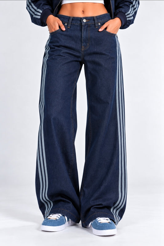 Pantalone denim  donna adidas originals