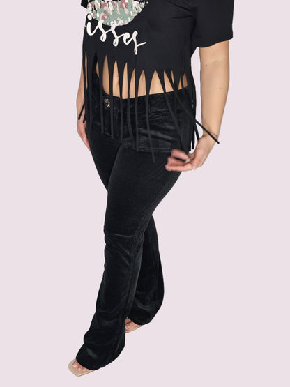 Pantalone velluto woman