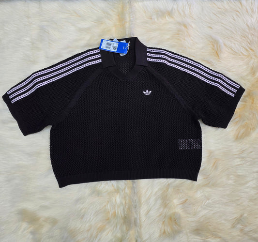 Polo adidas crochet donna