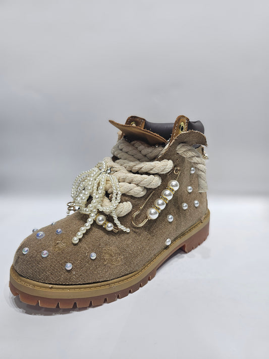 Timberland rope laces denim