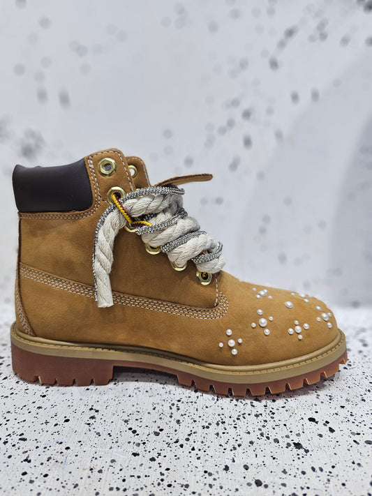Timberland rope laces perlage