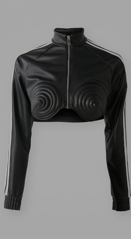 GIACCA  DONNA ADIDAS X JEREMY SCOTT PRIDE FAUX LEATHER