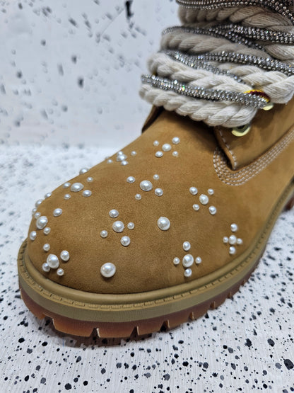 Timberland rope laces perlage